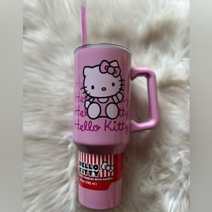 Sanrio Hello Kitty 40 Oz. Stainless Steel pink Travel Tumbler Stanley Inspired